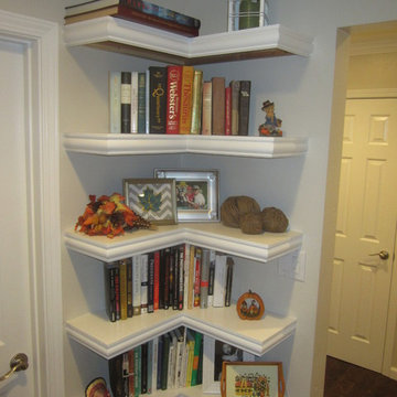 Corner Shelves - A creative way to maximize space!