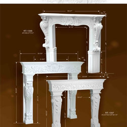 Custom Hand Carved Mantels - Products