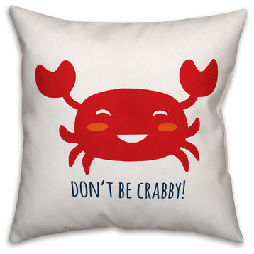 Don't Be Crabby 16x16 Spun Poly Pillow