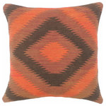 Bareens Designer Rugs - Bohemian Turkish Proctor Hand Woven Kilim Pillow - Embellish your home with this timeless casual chic handmade Southwestern Kilim throw pillow covers made with wool and cotton. Constructed on a loom by Nomad Turkman people with hand spun wool and Natural Vegetable dyes these beautiful Kilim pillow covers are known for their beautiful repetitive geometrical, naturalistic floral and traditional patterns yet still giving it a moden look. Masterfully artisan-crafted on traditional Kilim looms with a contemporary fashion palette producing bold intricate sharp patterns making them a standout piece in any decor.
