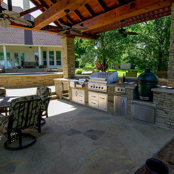 Bridgeport Freeform Infinity Pool and Cabana