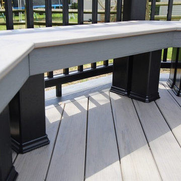Ground Level Deck with Bench Seating