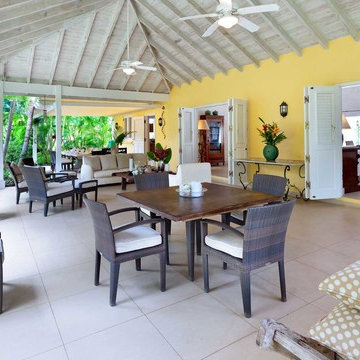 Outdoor living terrace Barbados