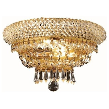 Primo Wall Sconce, Gold, Royal Cut Crystals