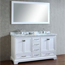 White Finish Bathroom Vanities with Tops - Products