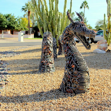"Jormangundr" The Nordic World Serpent Sculpture
