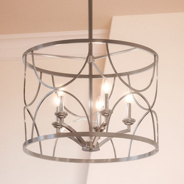 Luxury French Country Chandelier, 23, Antique Silver Finish