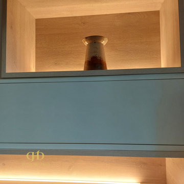 Détails Niche rétro éclairée Meuble Tv sur mesure