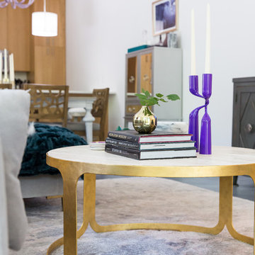 A Space Guided by Color Therapy Living Room