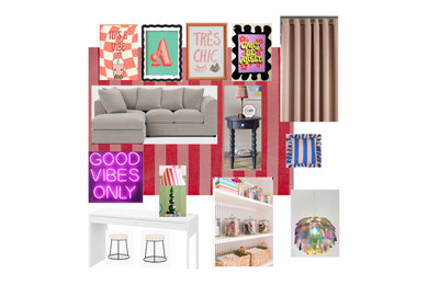 Inspiration for a contemporary kids' bedroom in Gloucestershire.