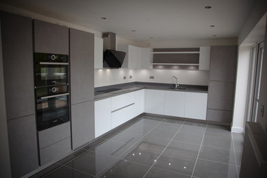 Design ideas for a medium sized contemporary kitchen in West Midlands.