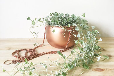 Copper Hanging Planter