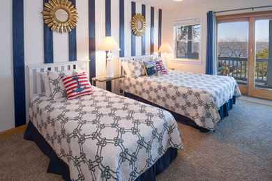 Inspiration for a contemporary bedroom remodel in Other