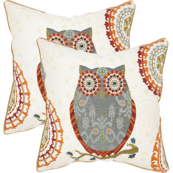 Percy Pillows, Set of 2, 22" Square