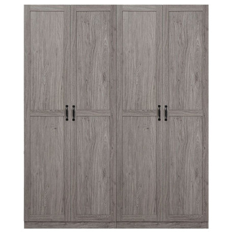 Hopkins Modern  Storage Closet 3.0, Gray, Set of 2