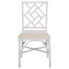Hannah Arm Chair With Cushion White Set 2