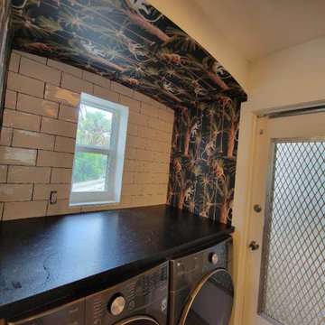 Wallpaper installation Laundry Room in Desoto