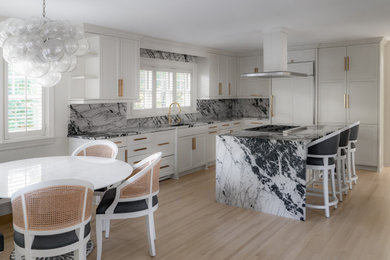 Example of a transitional home design design in Minneapolis