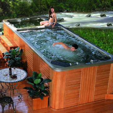 Outdoor Swim Spa | Luxury Home Fitness & Hydrotherapy by Acquaviva