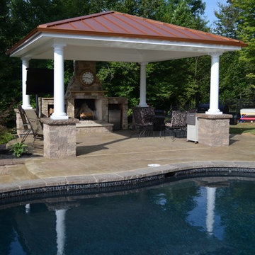Pool Pavilion and Fire Pit