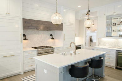 Example of a trendy kitchen design in Denver
