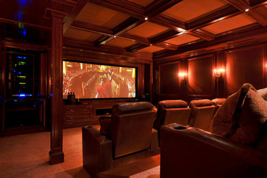 Photo of a home cinema in San Diego.