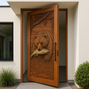 Bear Fishing Door