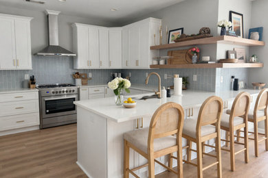 Example of a transitional kitchen design in Atlanta