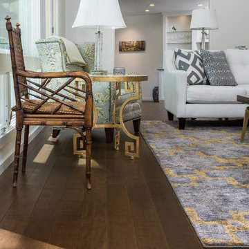 Dallas Transitional Home- Maple Wide Plank Floors