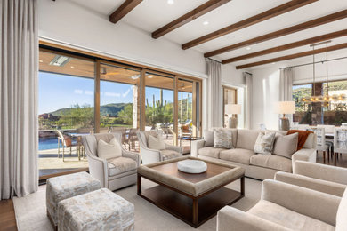 Inspiration for a transitional living room remodel in Phoenix