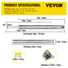 VEVOR Push to Open Drawer Slides Ball Bearing Full Extension, 24 Inch, 250 Lbs