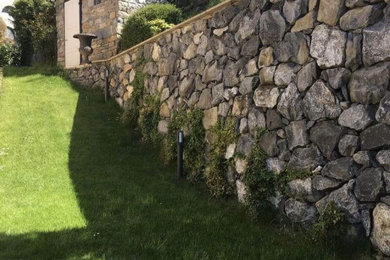 Réalisation d'un jardin champêtre.