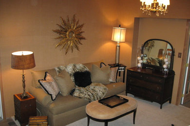 Inspiration for an eclectic basement remodel in Richmond