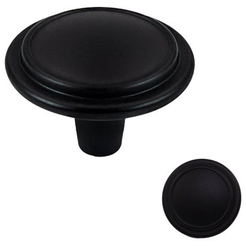 25 Pack Ring Round Cabinet Knobs Multipack, Black