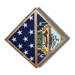 2 Flags Display Case - Wall Mounted Box - Products