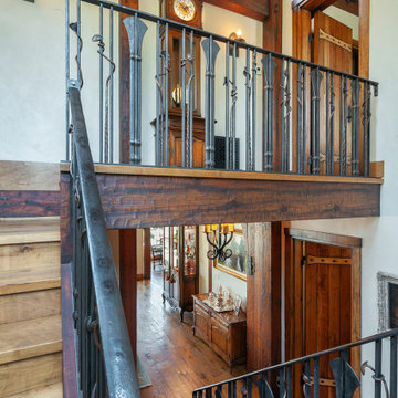 Wrought Iron Railing in country cottage