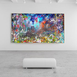 The Garden of the Gods, 2015, mixed media on canvas, 60" x 108" (152.4 x 274.3 c - Paintings
