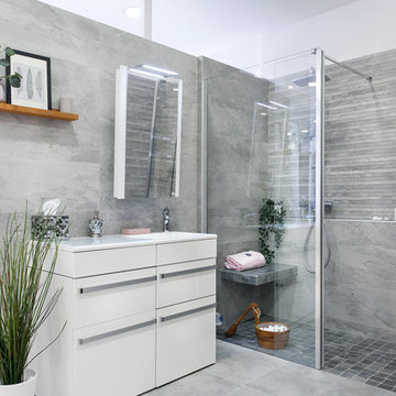 Salle de bain gain de place