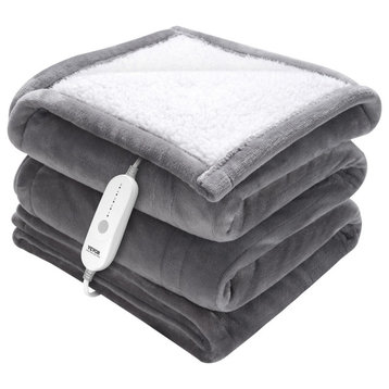 VEVOR Electric Heated Throw Blanket Warming 50" x 60" with 3hrs Timer Auto-Off