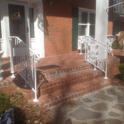 r012 Custom Iron Railings with casting design - Home Fencing And Gates