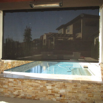 Motorized Power Screens on a Patio, California Room, and Exterior Window