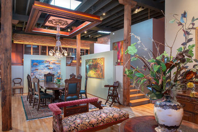 Dining room - eclectic dining room idea in New York