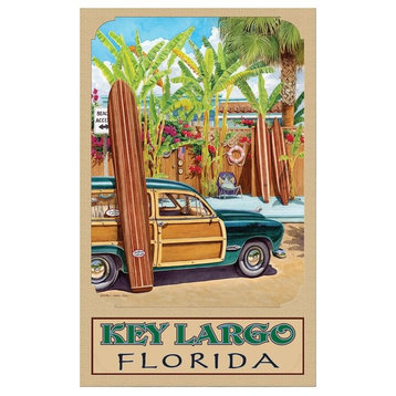 Evelyn Jenkins Drew Key Largo Florida Beach Access Art Print, 12"x18"
