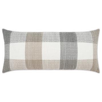 Outdoor Farmhouse Lumbar Pillow - Natural