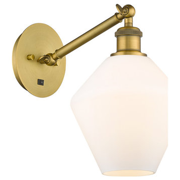 Innovations Cindyrella LED Wall Sconce 317-1W-BB-G651-8-LED, Brushed Brass