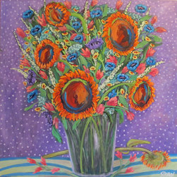 Over-Stuffed Bouquet - Paintings
