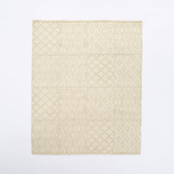 Variegated Knot Wool Rug - Area Rugs