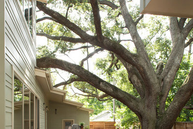 Eclectic patio photo in Houston
