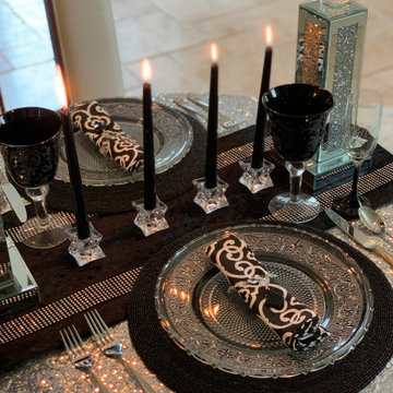 Table Setting (Black & Silver)