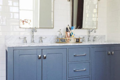 Inspiration for a craftsman bathroom remodel in Oklahoma City